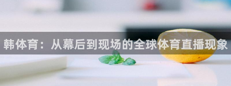 球神直播nba在线直播免费观看：韩体育：从幕后到现场的全球体育直播现象